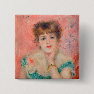 Pierre-Auguste Renoir - Schauspielerin Jeanne Sama Button