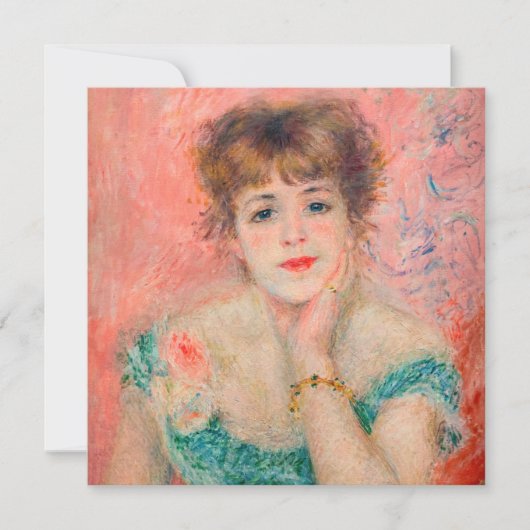 Pierre-Auguste Renoir - Schauspielerin Jeanne Sama Einladung (Vorderseite)
