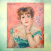 Pierre-Auguste Renoir - Schauspielerin Jeanne Sama Fensteraufkleber (Blatt 3)