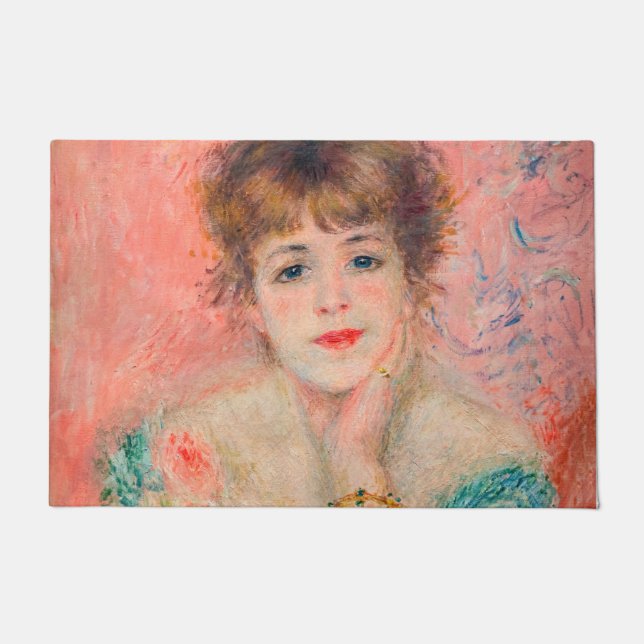 Pierre-Auguste Renoir - Schauspielerin Jeanne Sama Fußmatte (Vorderseite)