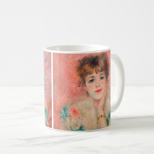 Pierre-Auguste Renoir - Schauspielerin Jeanne Sama Kaffeetasse (VorderseiteRechts)