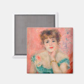 Pierre-Auguste Renoir - Schauspielerin Jeanne Sama Magnet (Vorderseite/Rückseite)