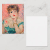 Pierre-Auguste Renoir - Schauspielerin Jeanne Sama Mitteilungskarte (Vorne/Hinten)