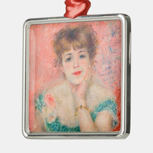 Pierre-Auguste Renoir - Schauspielerin Jeanne Sama Ornament Aus Metall (Links)