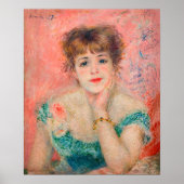 Pierre-Auguste Renoir - Schauspielerin Jeanne Sama Poster (Vorne)