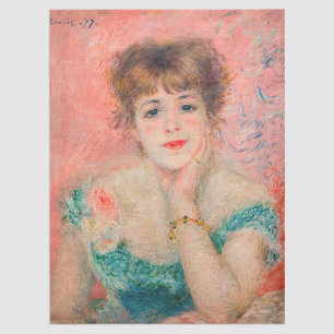 Pierre-Auguste Renoir - Schauspielerin Jeanne Sama Seidenpapier
