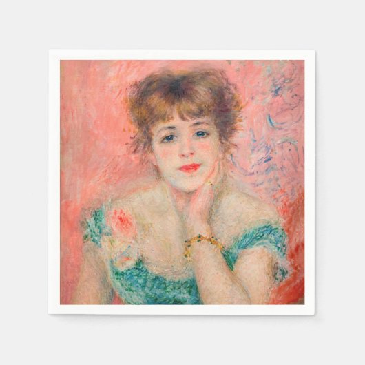 Pierre-Auguste Renoir - Schauspielerin Jeanne Sama Serviette (Vorderseite)