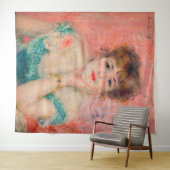 Pierre-Auguste Renoir - Schauspielerin Jeanne Sama Wandteppich (Beispiel (Horizontal))