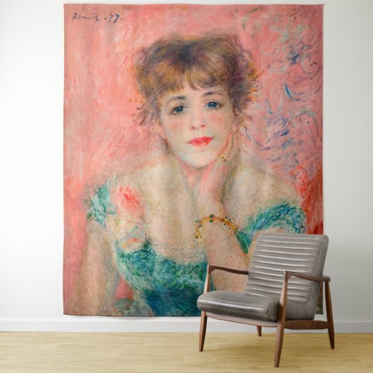 Pierre-Auguste Renoir - Schauspielerin Jeanne Sama Wandteppich (Beispiel)