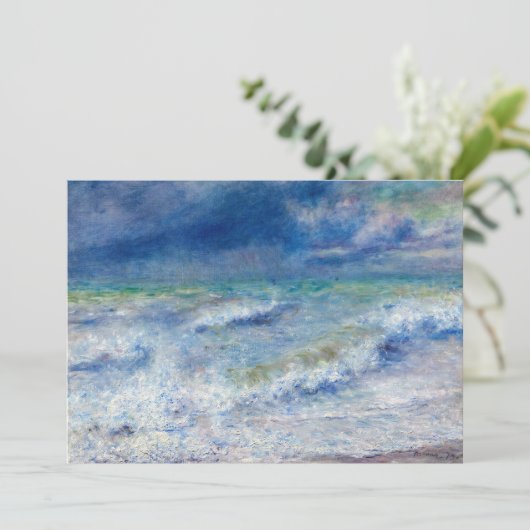 Pierre-Auguste Renoir - Seascape Dankeskarte (Stehend Vorderseite)