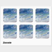 Pierre-Auguste Renoir - Seascape Quadratischer Aufkleber (Blatt)