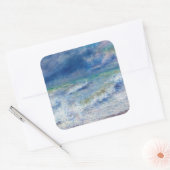 Pierre-Auguste Renoir - Seascape Quadratischer Aufkleber (Umschlag)