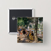 Pierre-Auguste Renoir - Seine-Badezone Button (Vorne & Hinten)