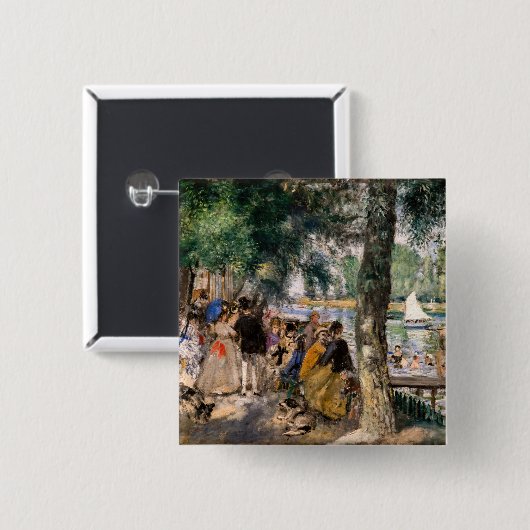 Pierre-Auguste Renoir - Seine-Badezone Button (Vorne & Hinten)