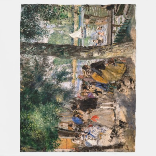 Pierre-Auguste Renoir - Seine-Badezone Fleecedecke (Vorderseite)