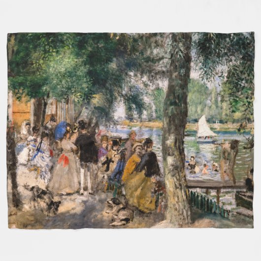 Pierre-Auguste Renoir - Seine-Badezone Fleecedecke (Vorderseite (Horizontal))