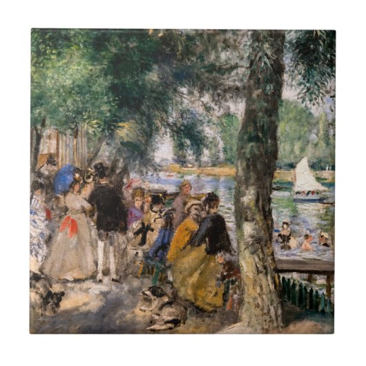 Pierre-Auguste Renoir - Seine-Badezone Fliese (Vorderseite)