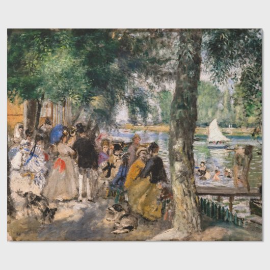 Pierre-Auguste Renoir - Seine-Badezone Geschenkpapier (Flach)