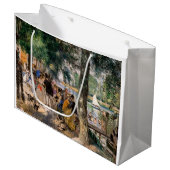 Pierre-Auguste Renoir - Seine-Badezone Große Geschenktüte (Vorderseite Schrägansicht)