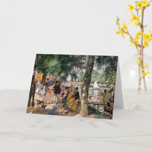Pierre-Auguste Renoir - Seine-Badezone Karte (Gelbe Blume)