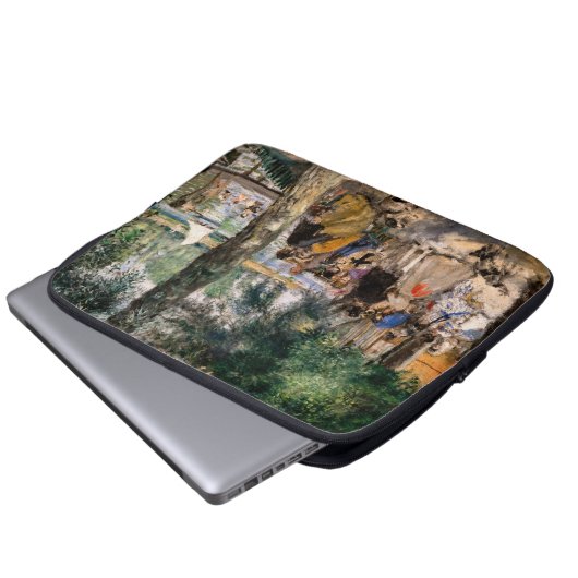 Pierre-Auguste Renoir - Seine-Badezone Laptopschutzhülle (Vorne Knopf)