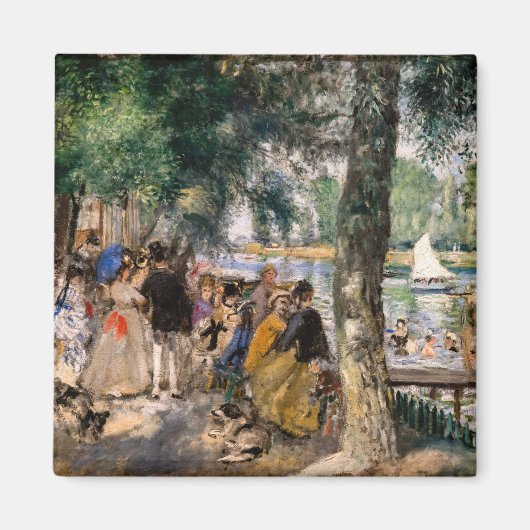 Pierre-Auguste Renoir - Seine-Badezone Magnet (Vorne)