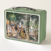 Pierre-Auguste Renoir - Seine-Badezone Metall Brotdose (Rückseite)