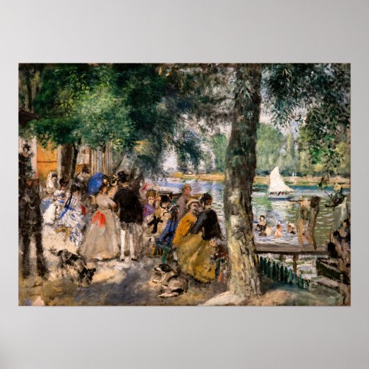 Pierre-Auguste Renoir - Seine-Badezone Poster (Vorne)