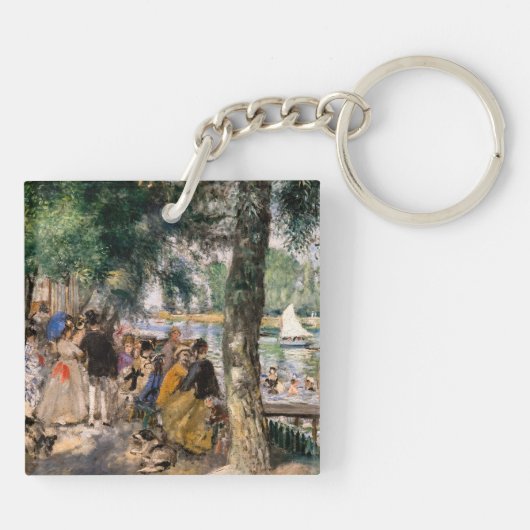 Pierre-Auguste Renoir - Seine-Badezone Schlüsselanhänger (Rückseite)