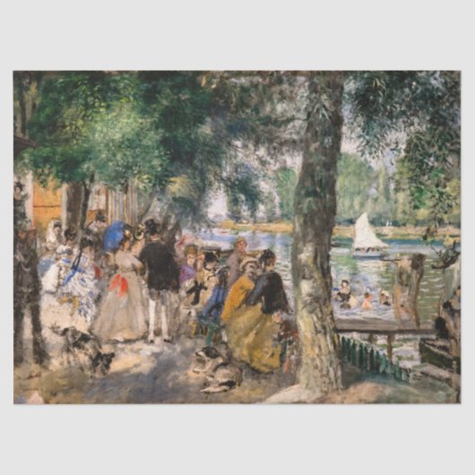 Pierre-Auguste Renoir - Seine-Badezone Seidenpapier (Vorderseite)