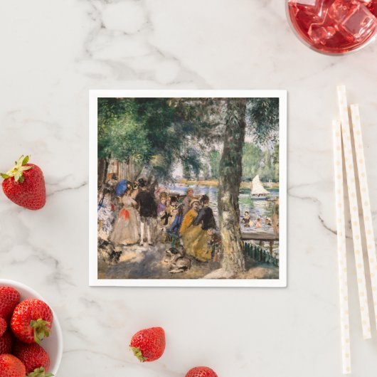 Pierre-Auguste Renoir - Seine-Badezone Serviette (Beispiel)