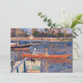 Pierre-Auguste Renoir - Seine in Argenteuil Dankeskarte (Stehend Vorderseite)