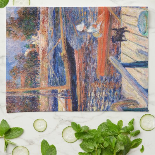 Pierre-Auguste Renoir - Seine in Argenteuil Geschirrtuch (Gefaltet)