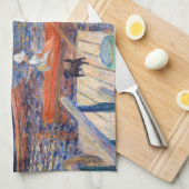 Pierre-Auguste Renoir - Seine in Argenteuil Geschirrtuch (Viertel Falte)