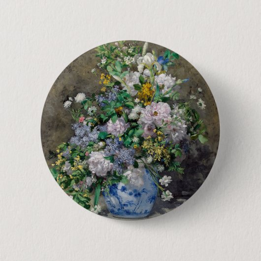 Pierre-Auguste Renoir - Spring Bouquet Button (Vorderseite)