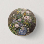 Pierre-Auguste Renoir Spring Bouquet Button (Vorderseite)