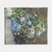 Pierre-Auguste Renoir - Spring Bouquet Fleecedecke (Vorderseite (Horizontal))