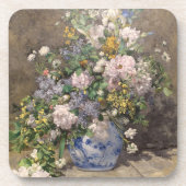 Pierre-Auguste Renoir Spring Bouquet Getränkeuntersetzer (Vorderseite)