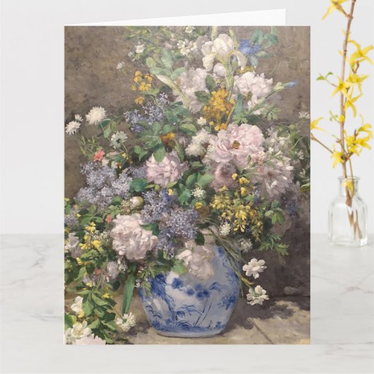 Pierre-Auguste Renoir Spring Bouquet Karte (Gelbe Blume)