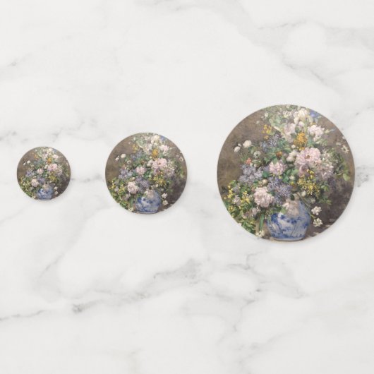 Pierre-Auguste Renoir Spring Bouquet Konfetti (Rückseiten)