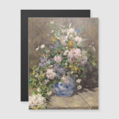 Pierre-Auguste Renoir Spring Bouquet Magnetkarte (Vorne/Hinten)