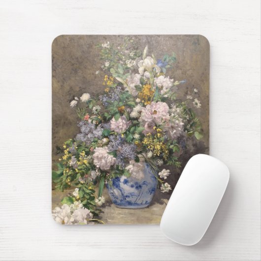Pierre-Auguste Renoir Spring Bouquet Mousepad (Mit Mouse)