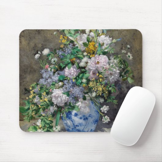 Pierre-Auguste Renoir - Spring Bouquet Mousepad (Mit Mouse)
