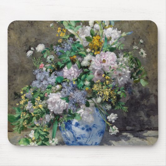 Pierre-Auguste Renoir - Spring Bouquet Mousepad (Vorne)
