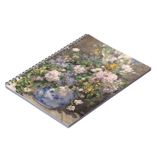 Pierre-Auguste Renoir Spring Bouquet Notizblock (Linke Seite)