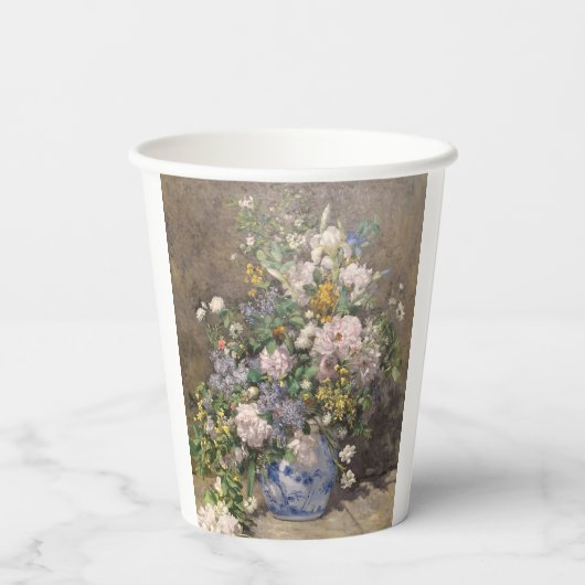 Pierre-Auguste Renoir Spring Bouquet Pappbecher (Rückseite)