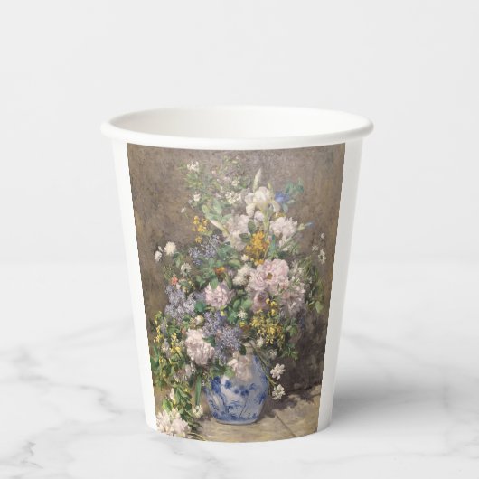 Pierre-Auguste Renoir Spring Bouquet Pappbecher (Vorderseite)