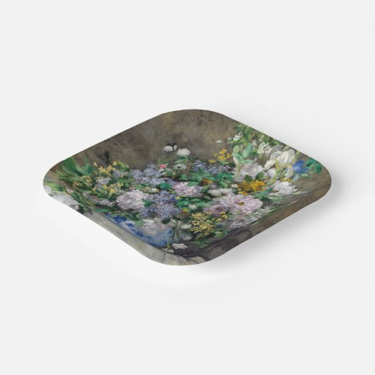 Pierre-Auguste Renoir - Spring Bouquet Pappteller (Gewinkelt)