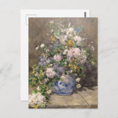 Pierre-Auguste Renoir Spring Bouquet Postkarte (Vorne/Hinten)