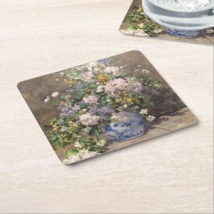 Pierre-Auguste Renoir Spring Bouquet Rechteckiger Pappuntersetzer